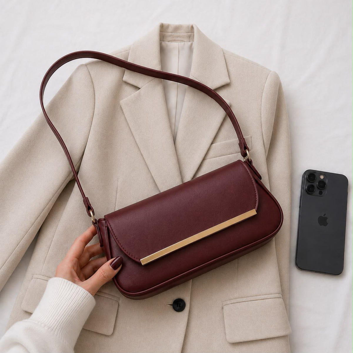 Bolsa Baguete Clássica + Frete Grátis